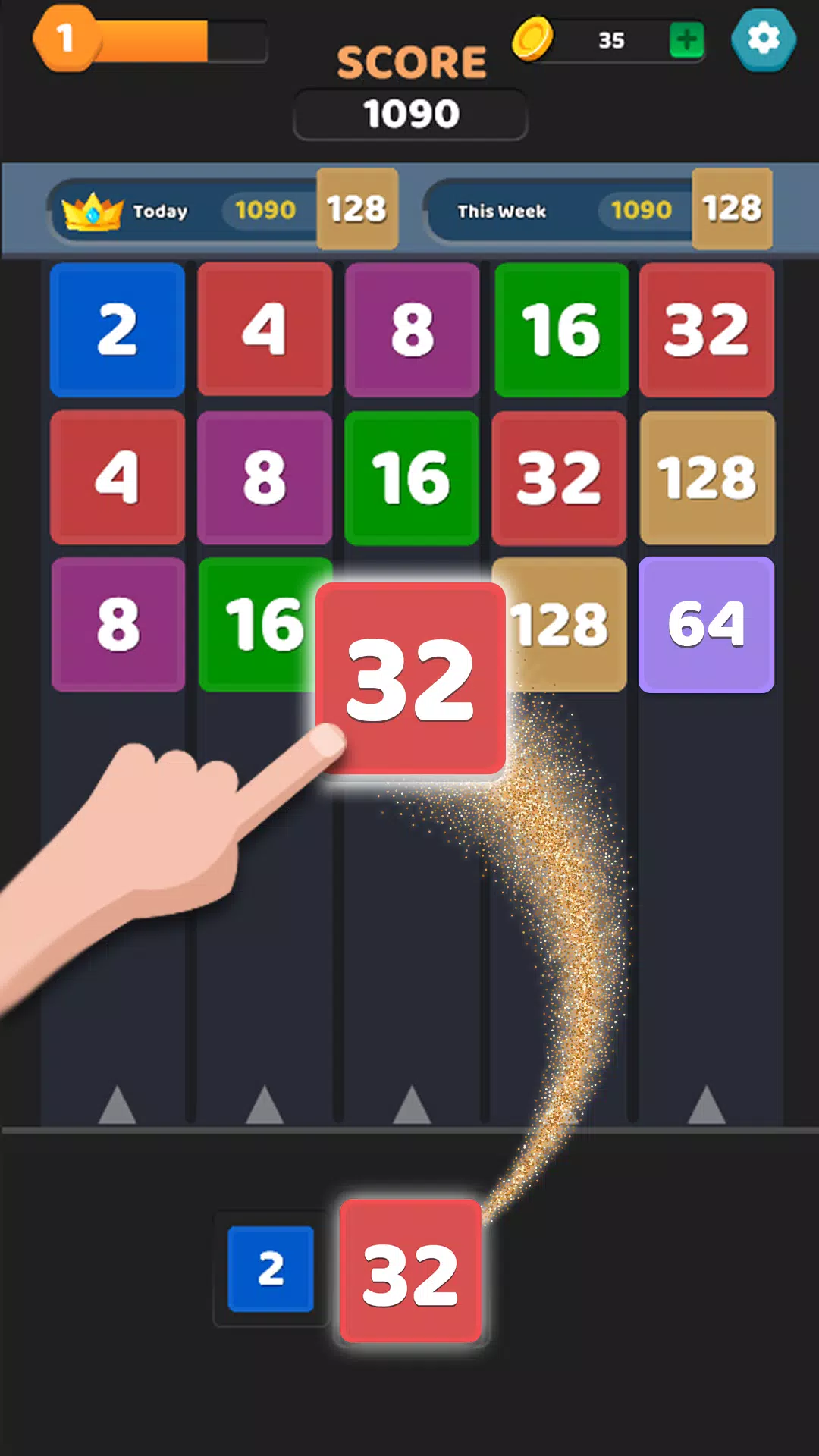Merge Puzzle Games: Number Up Screenshot 1