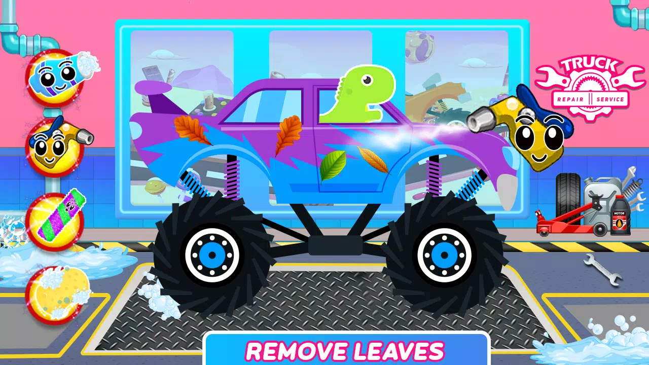 Dinosaurs Trucks Auto Workshop应用截图第2张