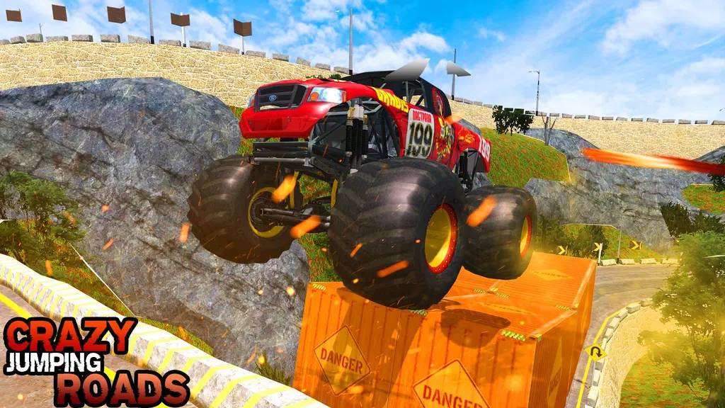 Pickup Truck Hill Climb Racing スクリーンショット 2
