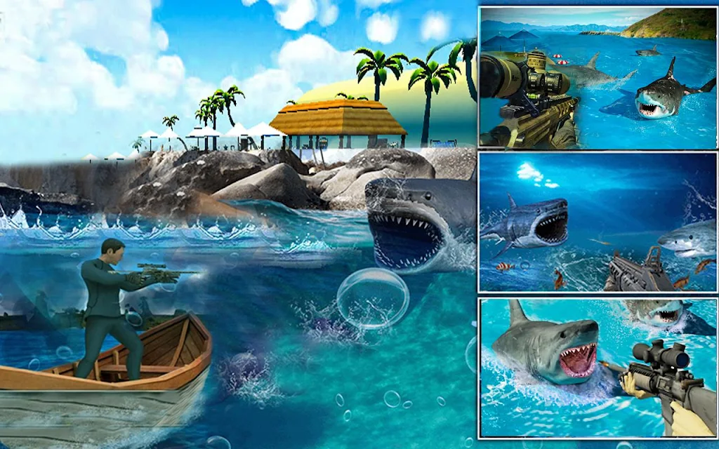 Real Whale Shark Hunting Games Tangkapan skrin 4