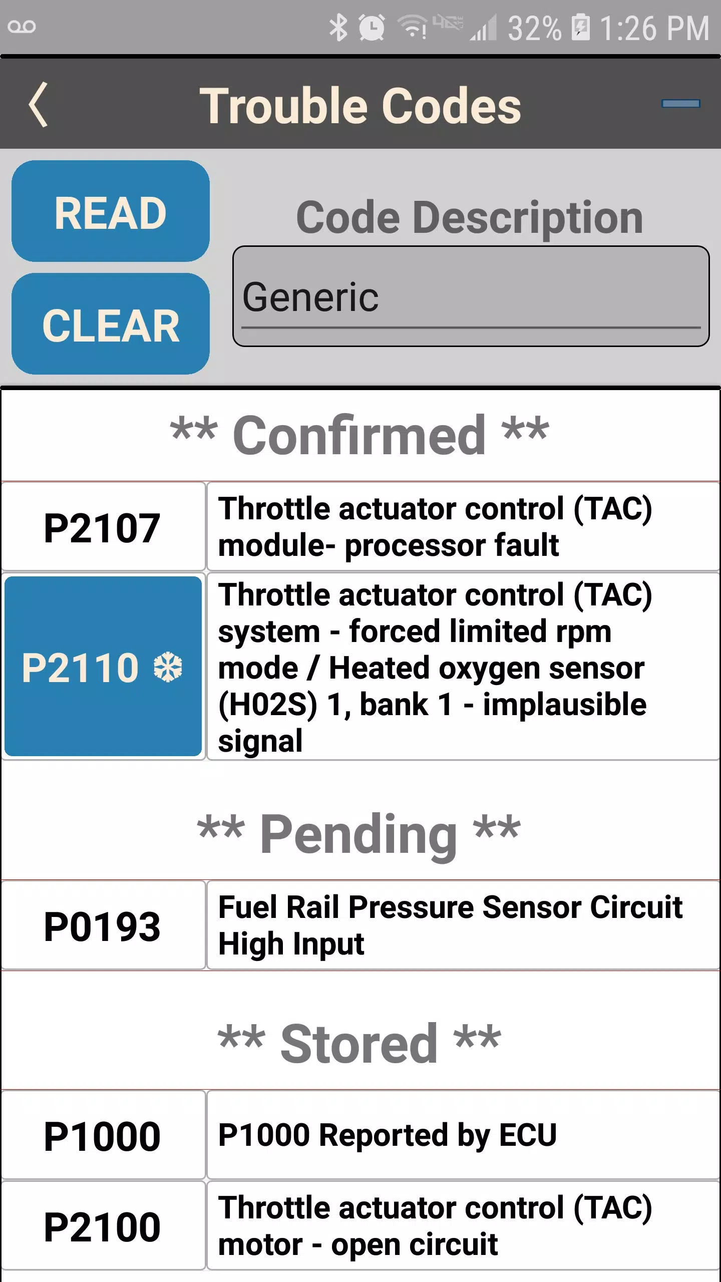 OS OBD2 Interface Capture d'écran 2
