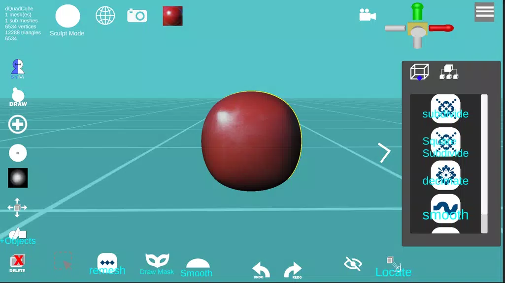 d3D Sculptor - 3D modeling Captura de pantalla 1