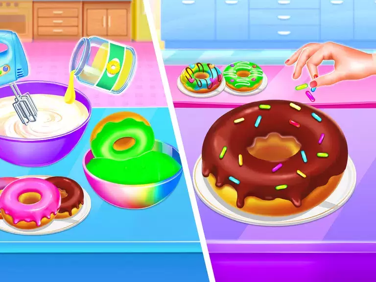 Make Donuts Game - Donut Maker Ảnh chụp màn hình 1