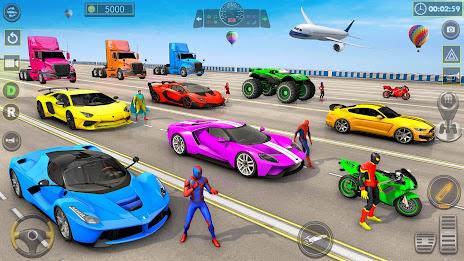 Superhero Game: Ramp Car Stunt Ảnh chụp màn hình 4