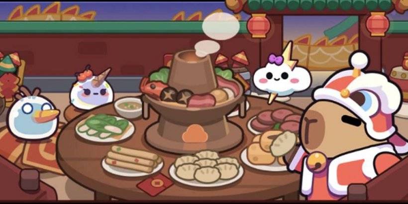 Capybara Go's Spring Festival: Laternen, Feuerwerk und süße Löwentanzkostüme