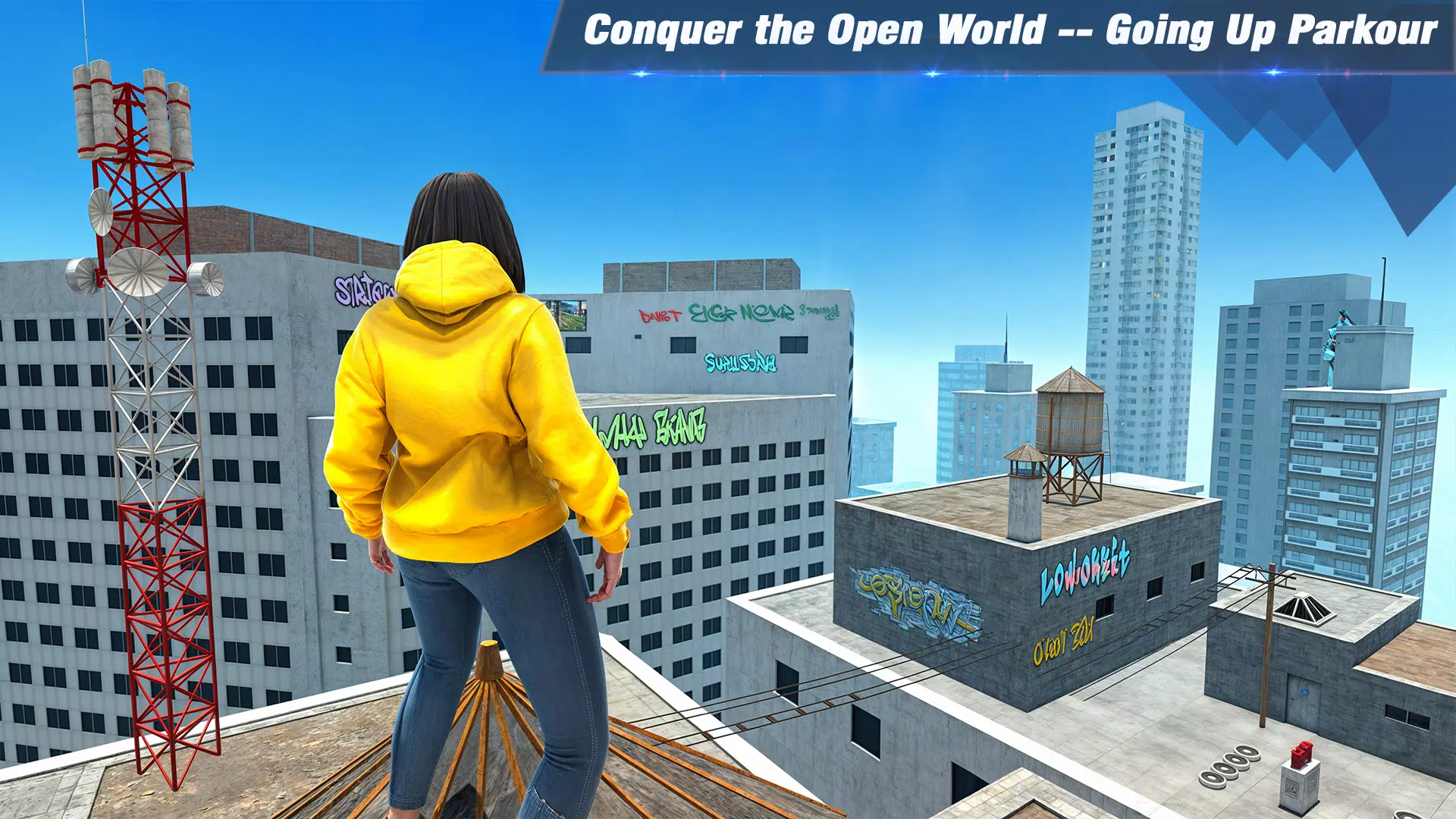 Going Up Parkour Only Rooftop Скриншот 3
