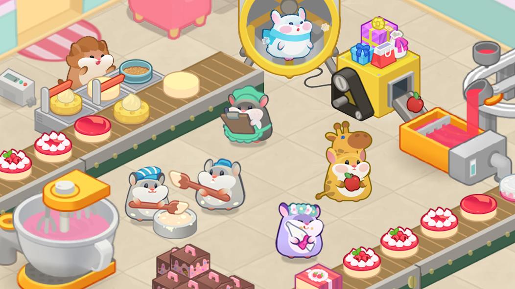 Hamster cake factory Mod ဖန်သားပြင်ဓာတ်ပုံ 3