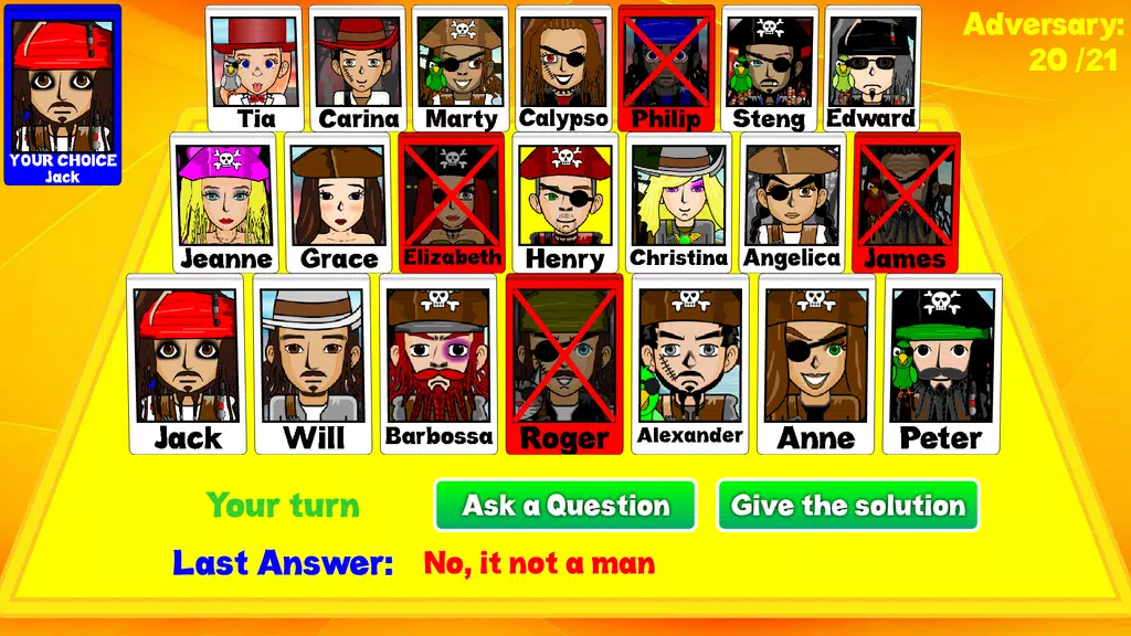 Guess who the character is Zrzut ekranu 3