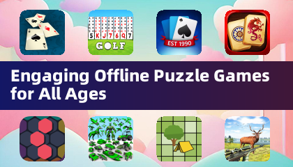 Engaging Offline Puzzle Games for All Ages